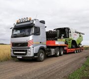 Перевозка комбайна CLAAS LEXION 8700–7600.