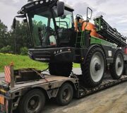 Перевозка опрыскивателя John Deere R4038